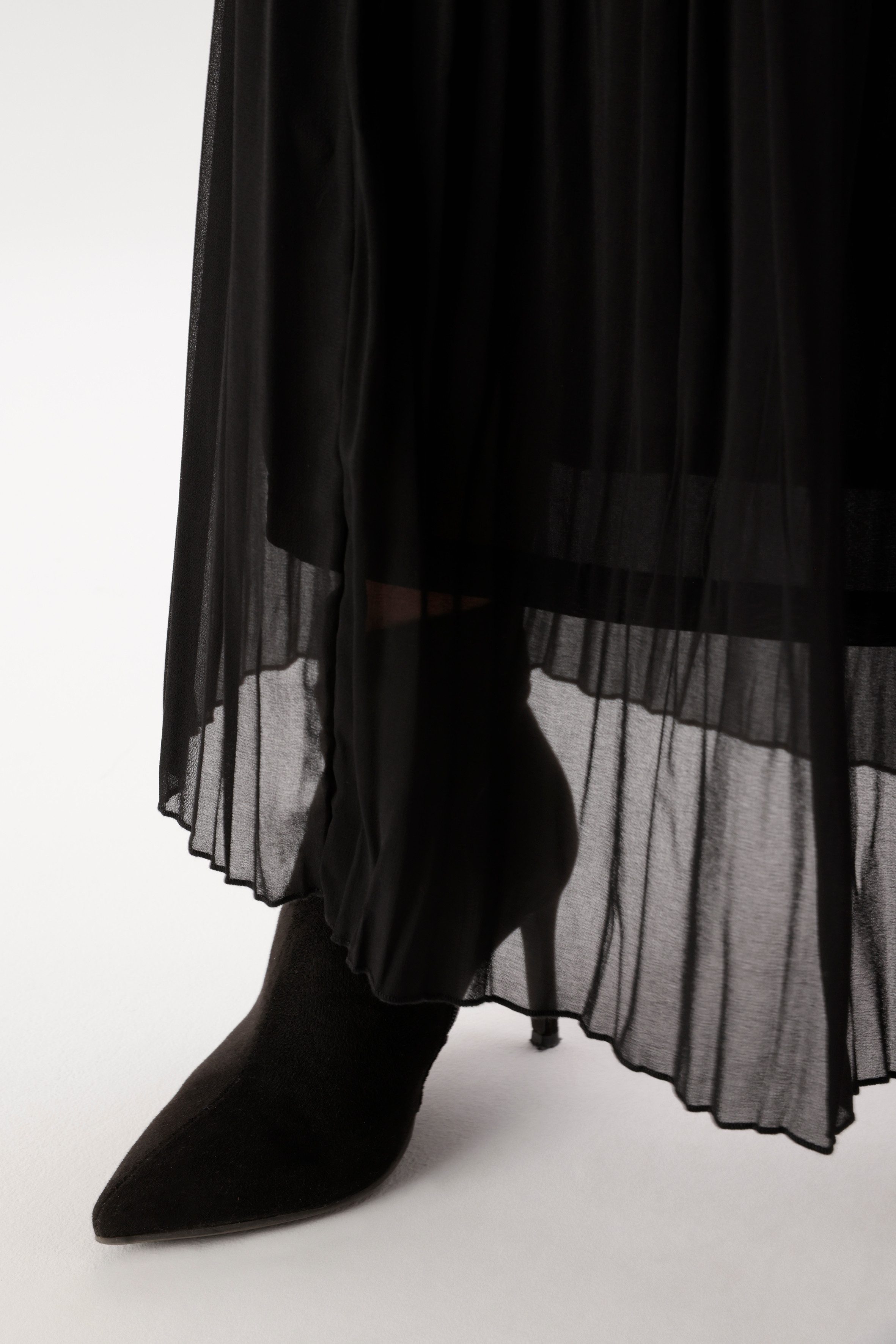 Aniston SELECTED Plisseerock plissierter, leicht transparenter Chiffon, gefüttert - NEUE KOLLEKTION