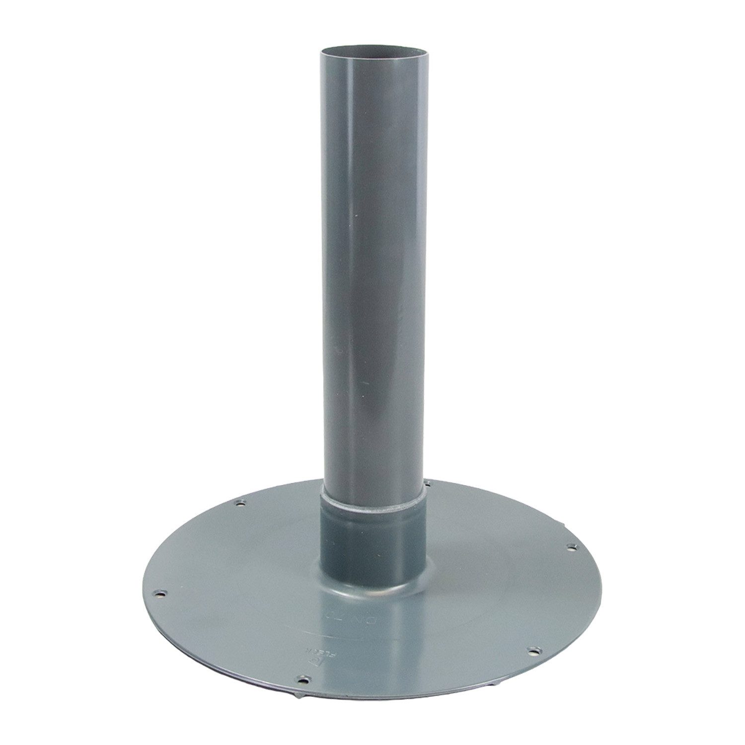 FLECK Dachdurchführung Flachdachablauf mit Flansch aus Hart-PVC und Sieb DN50, Spezial-Hart-PVC, Ø 5 cm