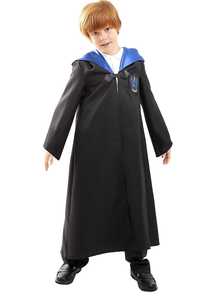 Funidelia Zauberer-Kostüm Harry Potter – Ravenclaw Umhang für Kinder, Authentisches Cape für Zauberschüler des Hauses Ravenclaw