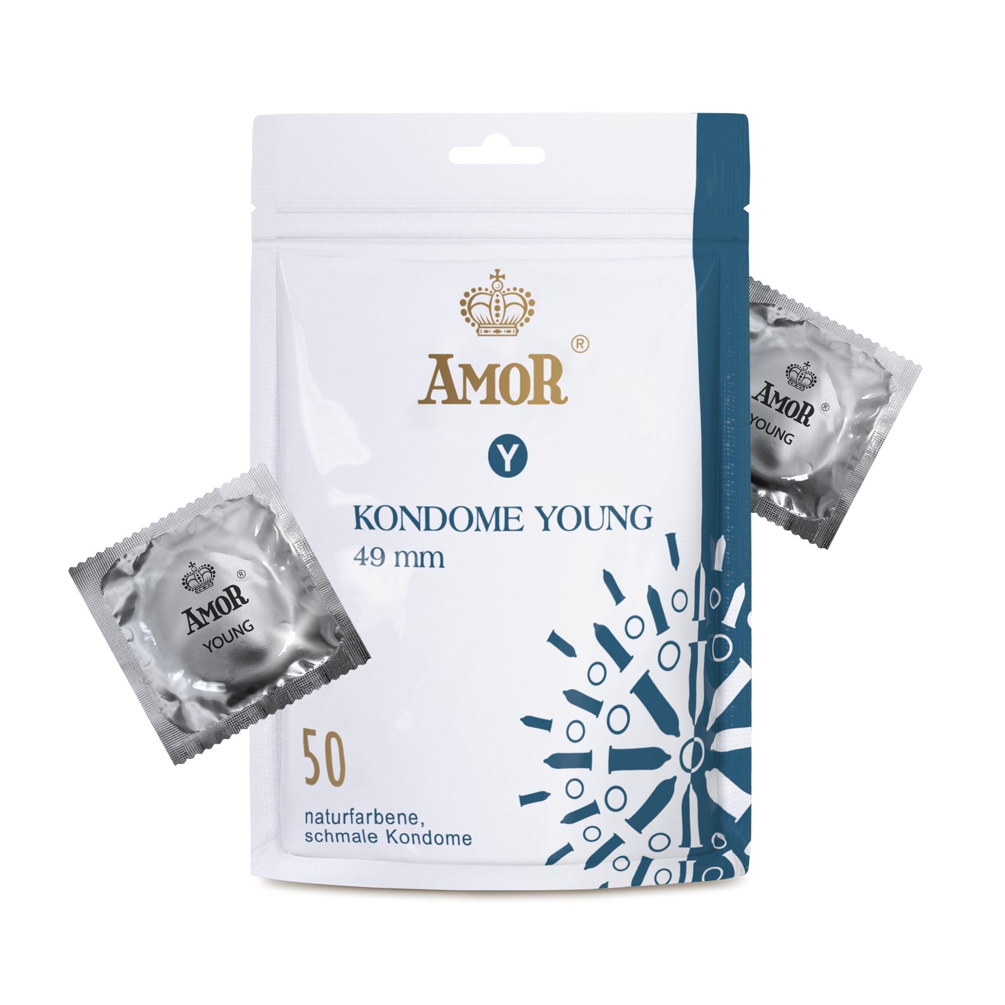 Amor Kondome AMOR Premium Kondome, verschiedene Sorten & Größen, Young