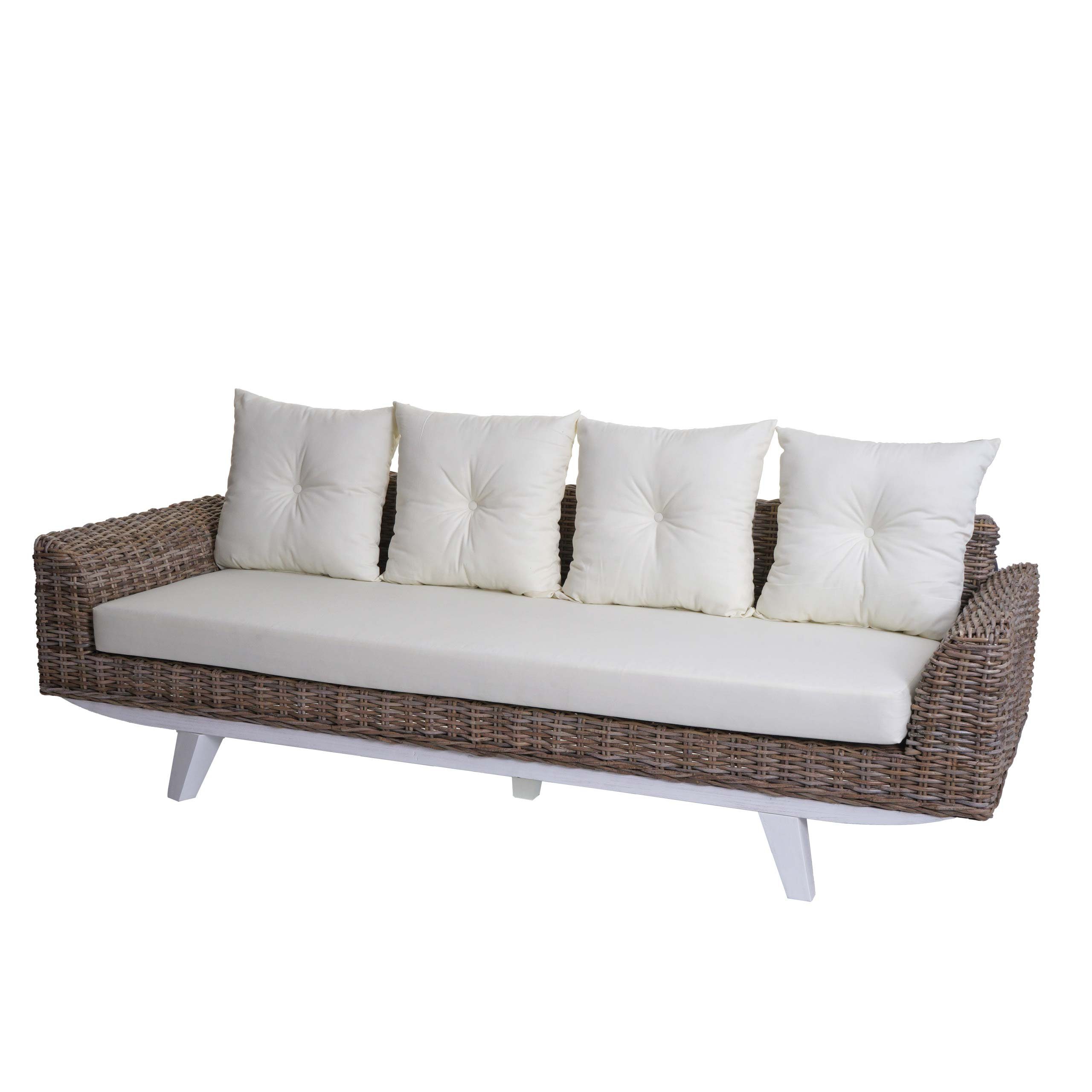 Rattan Kubu Sofa MCW-M32, MCW