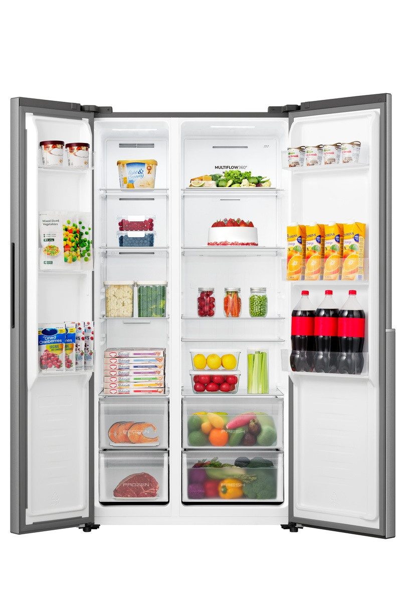 GORENJE Side-by-Side NRS917C41X, 178,6 cm hoch, 91,1 cm breit, 544 Liter Gesamtvolumen, genug Platz für eine Großfamilie