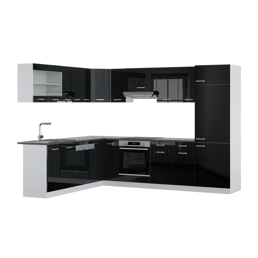 Vicco Winkelküche R-Line, Goldkraft Eiche/Anthrazit, 257 günstig online kaufen
