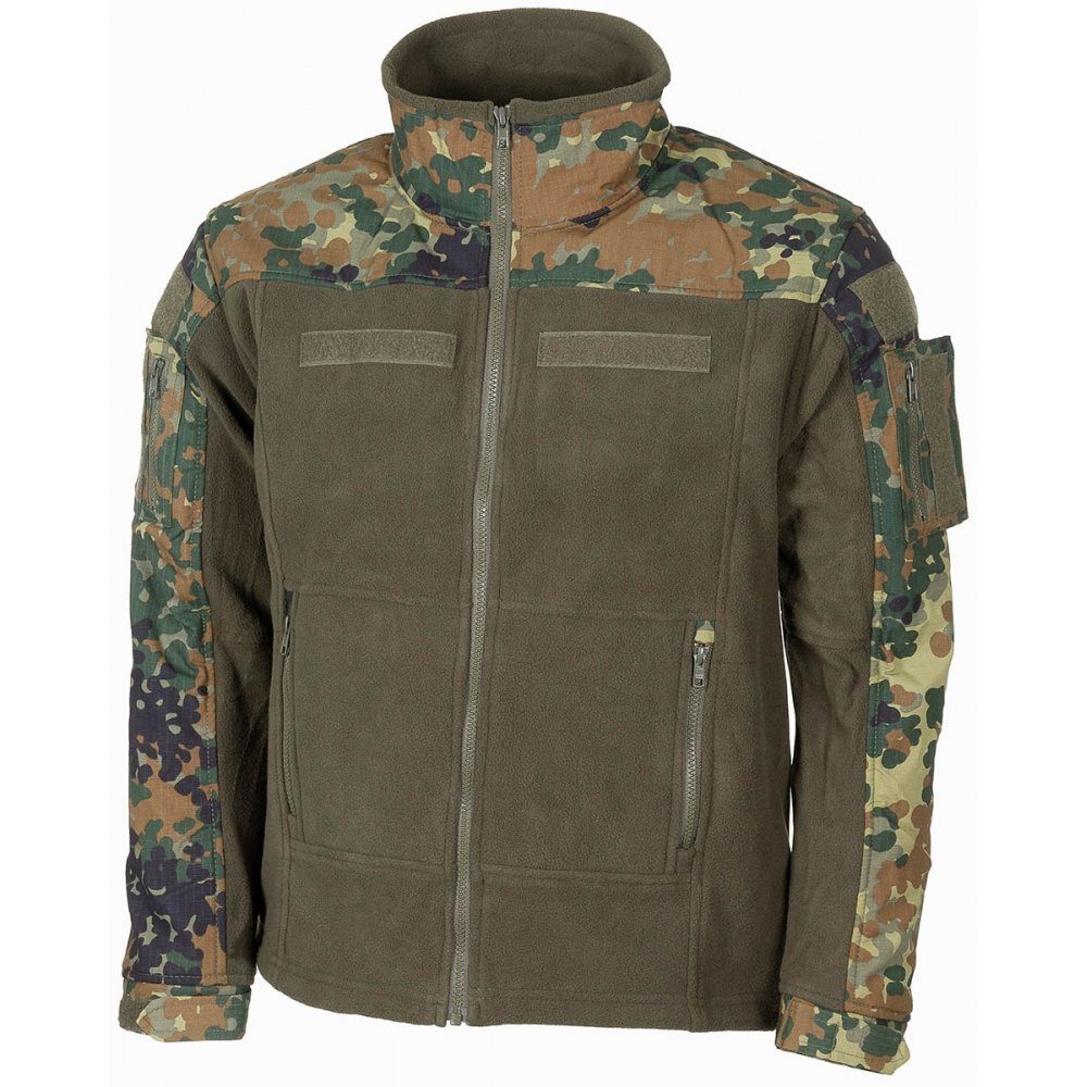 MFHHighDefence Fleecejacke Fleece-Jacke, Combat, flecktarn - XL