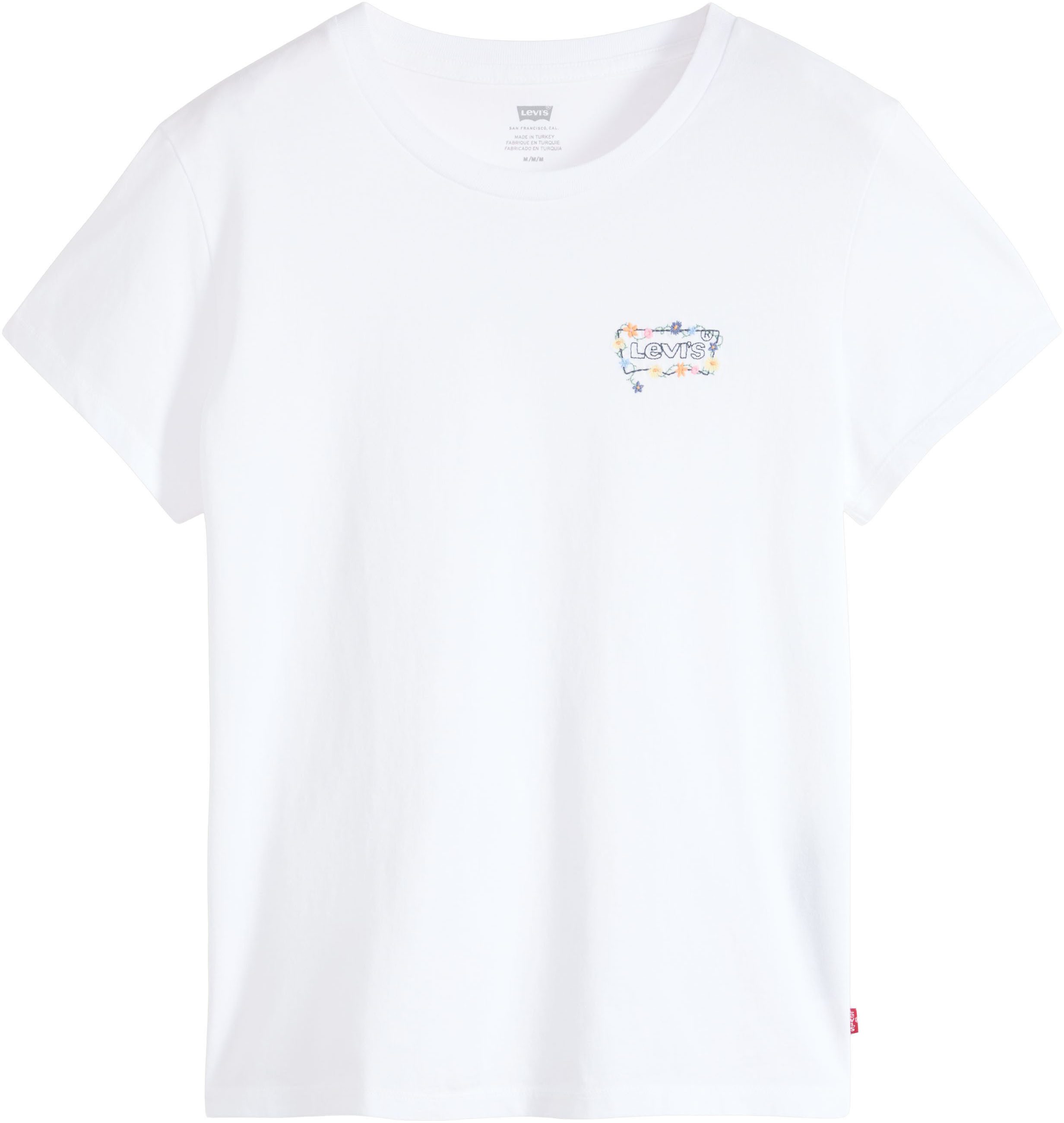 LSE THE PERFECT TEE LSE_BW MINI FLOWERS BRIGHT WHITE