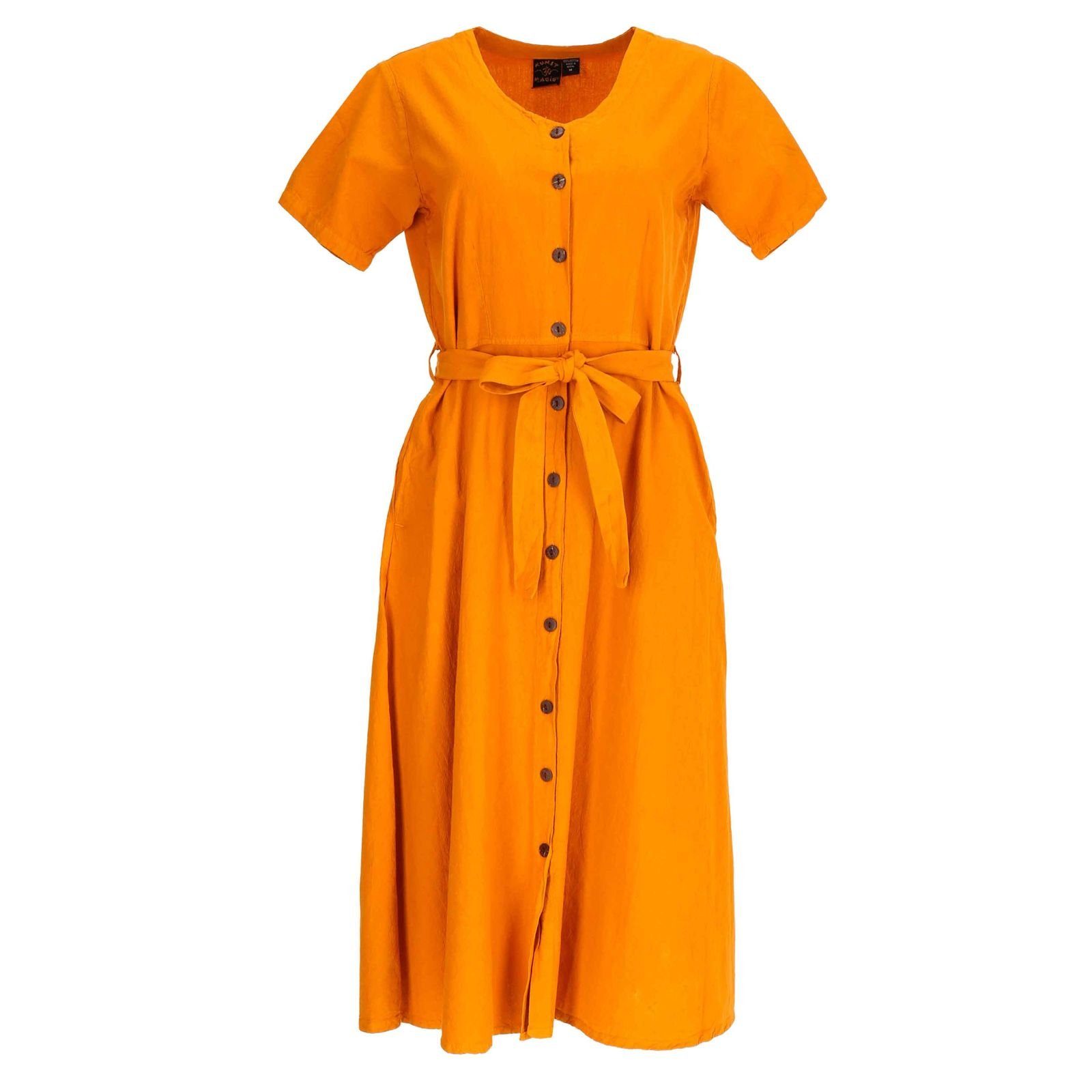 Orange Geköpft Baumwoll MAGIE Latzhose KUNST Ibiza Hippie Kleid Sommerkleid UND Boho Kleid