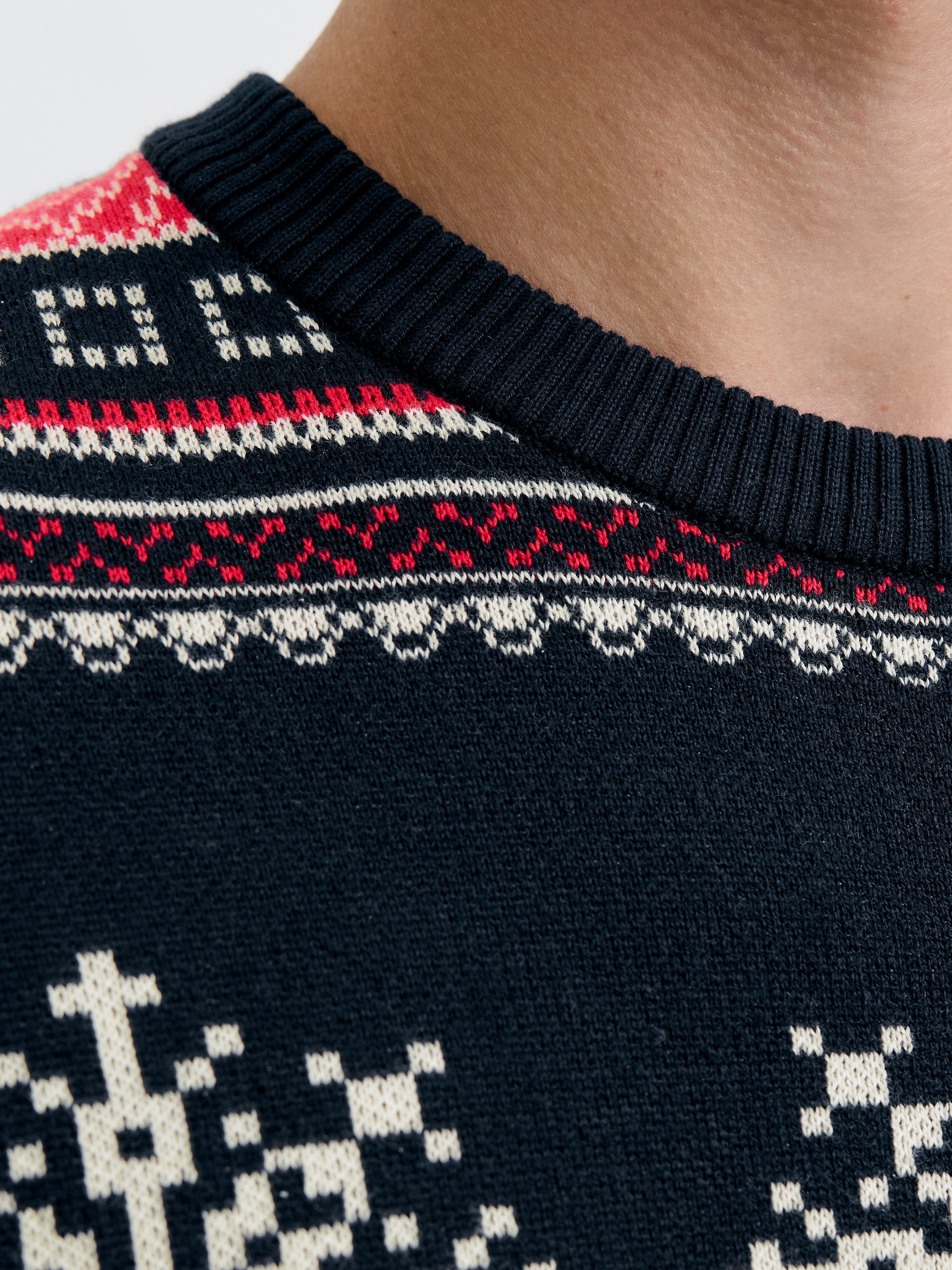 Jack & Jones Strickpullover JJXMAS NOEL KNIT CREW NECK