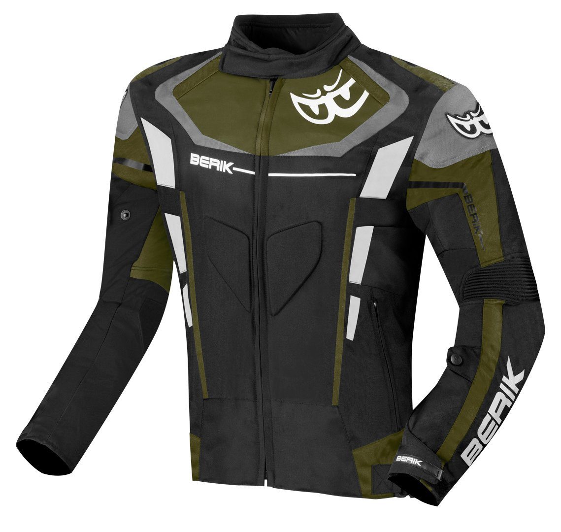 Berik Motorradjacke Torino Evo wasserdichte Motorrad Textiljacke herausnehmbares Innenfutter,wasserdicht