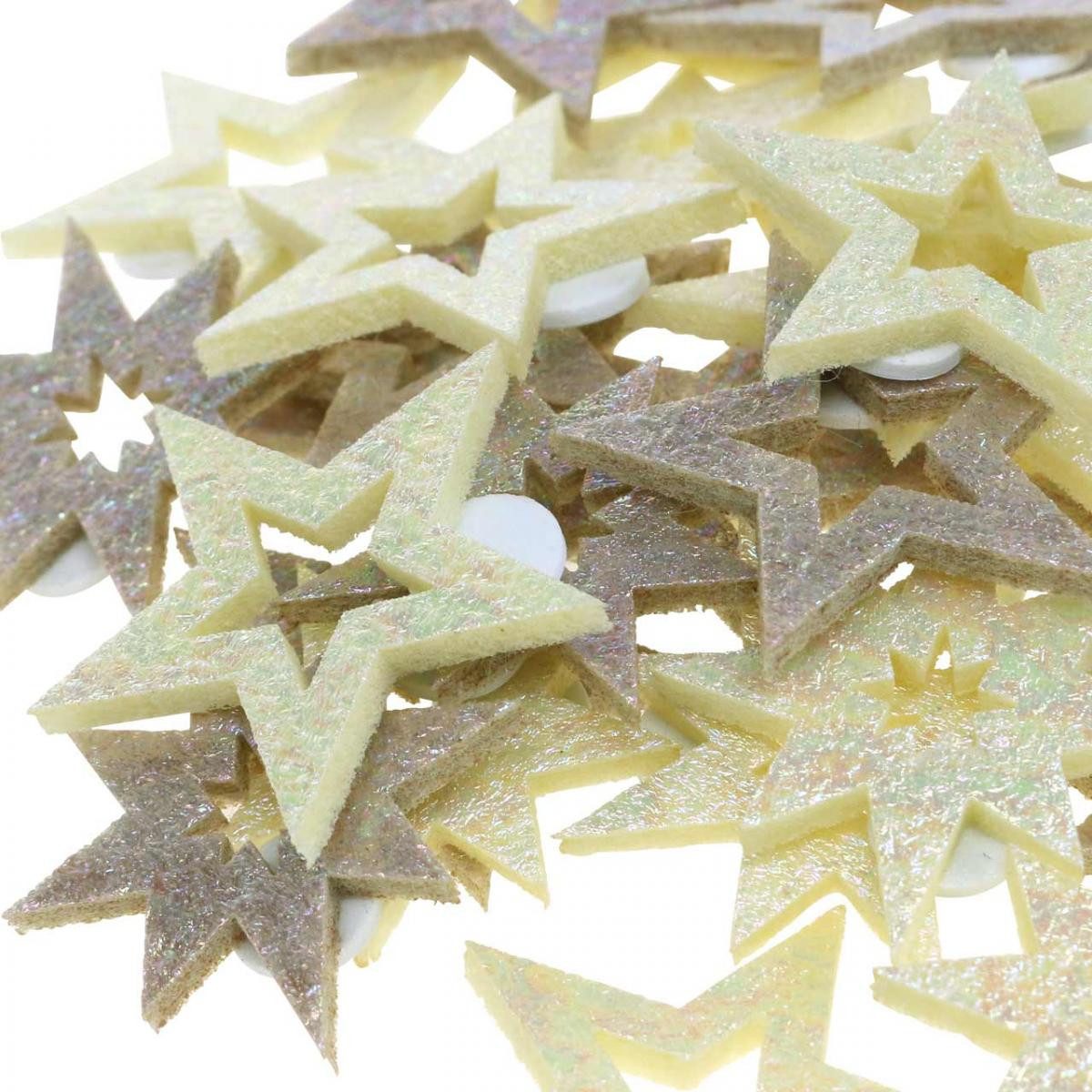 Florists Products Weihnachtsmann Dekorative Moosgummi-Sterne zum Basteln und Verzieren, 36 Stück