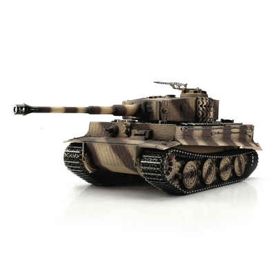 Torro RC-Panzer 1/16 RC Tiger I Späte Ausf. wüste BB Rauch