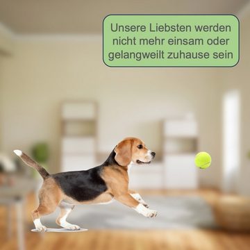DEMANIK Tierball 12 Tennisbälle mit Tragetasche für Haustiere, Training, Hundespielzeug, (12-tlg)
