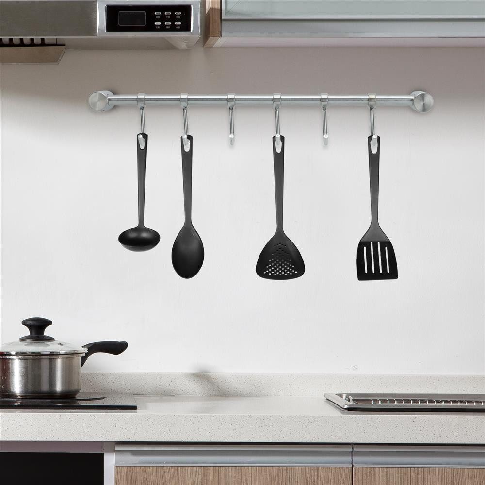 Intirilife Hakenleiste, (1 St., 1x Küchenleiste inkl. Montagematerial), Küchenleiste Hängeleiste Hakenleiste Küchenutensilienhalter Reiling