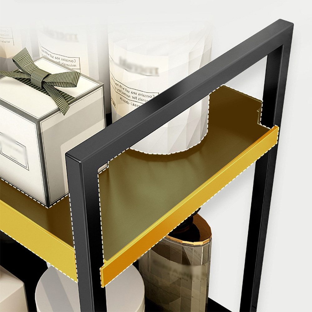 GarveeMore Ablageregal Küchenthekenregal mit 2 Ebenen,Schreibtisch-Aufbewahrung,Gewürzregale, für Badezimmer,Küche,Wohnzimmer,Schlafzimmer,Frisiertisch – Bild 5 von 5