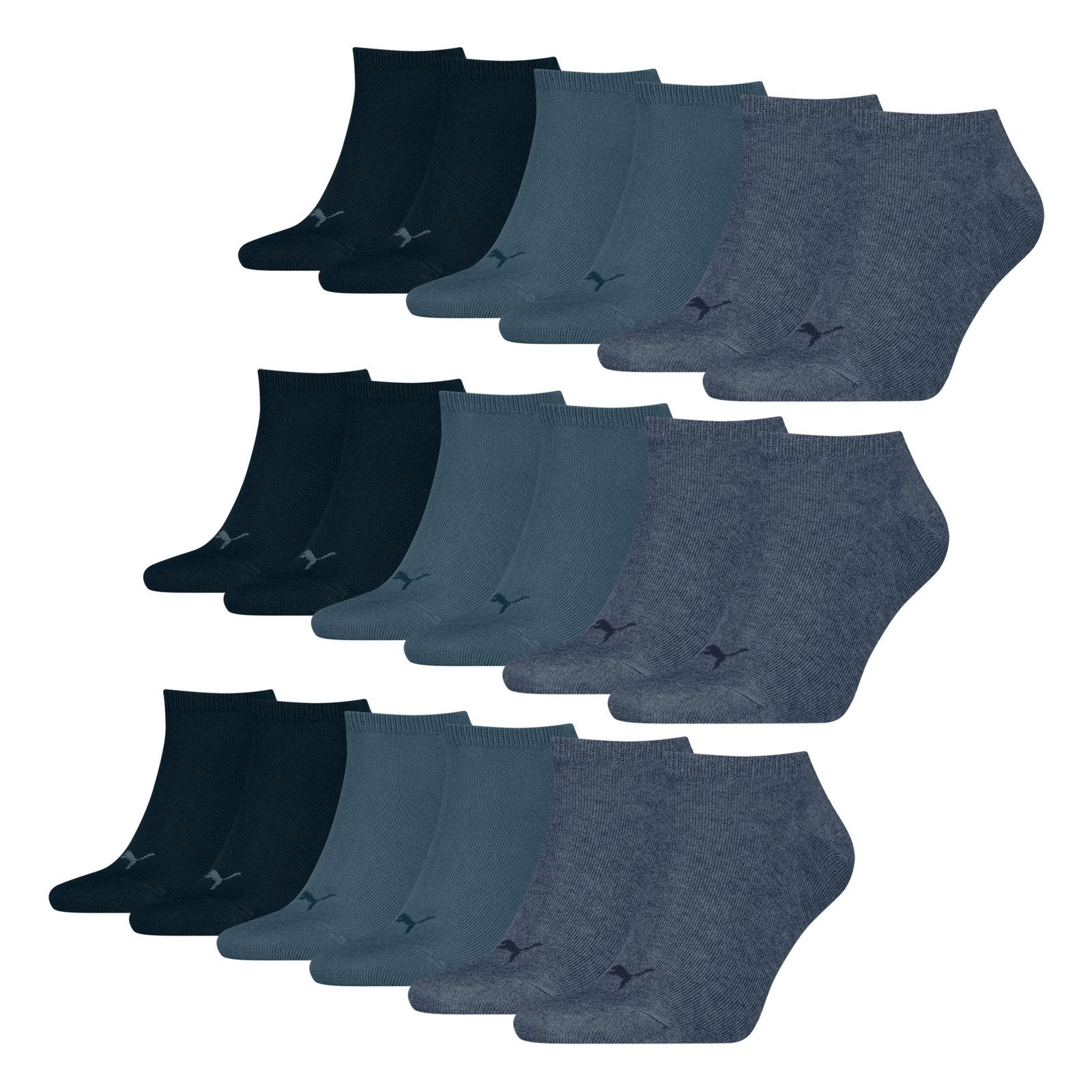 PUMA Sneakersocken Soft Cotton (9-Paar) mit Cat-Logo und PUMA-Schriftzug