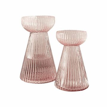 Mirabeau Tischvase Vase 2er Set Plouyé rosa