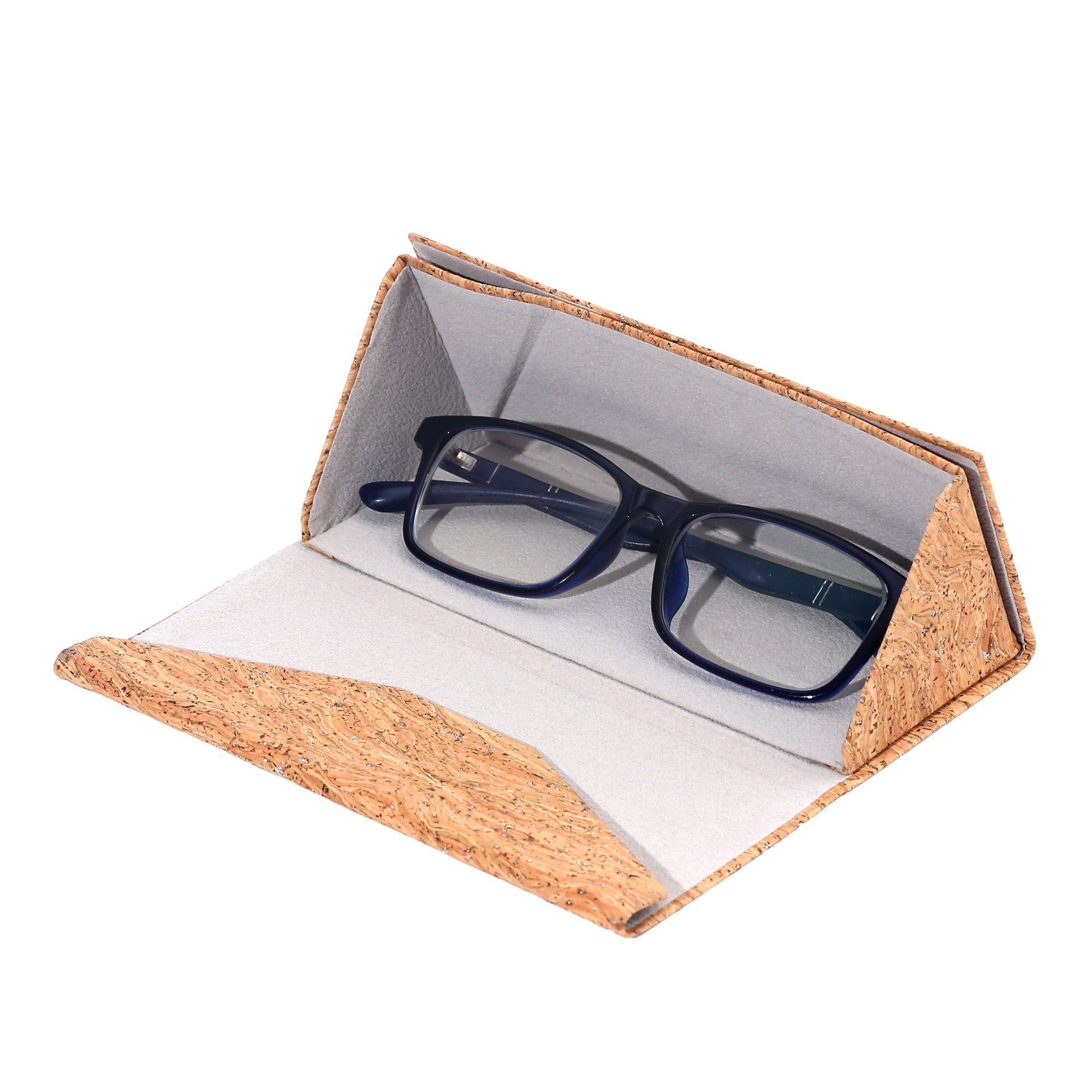 Made by Nami Brillenetui Boho Brillenetui faltbar - Kork (Design 5), faltbar