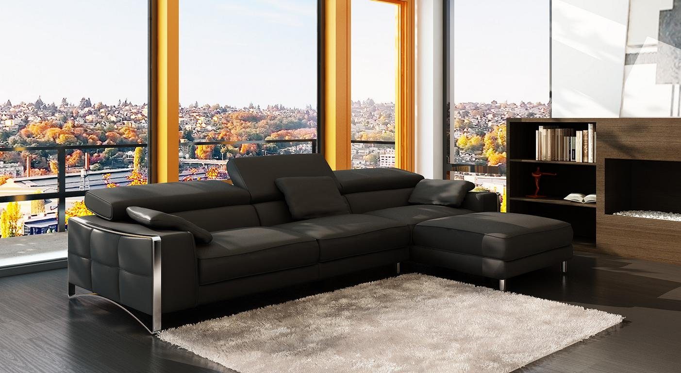 JVmoebel Ecksofa Design Ecken XXL Big Polster Eck Sofa Couch Leder Sofas Wohnlandschaft, Made in Europe