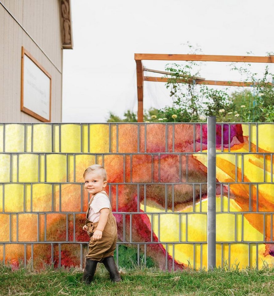 Thumbnail - MyMaxxi Sichtschutzstreifen Sichtschutzstreifen Sonnenblume Sichtschutz Garten Zaun