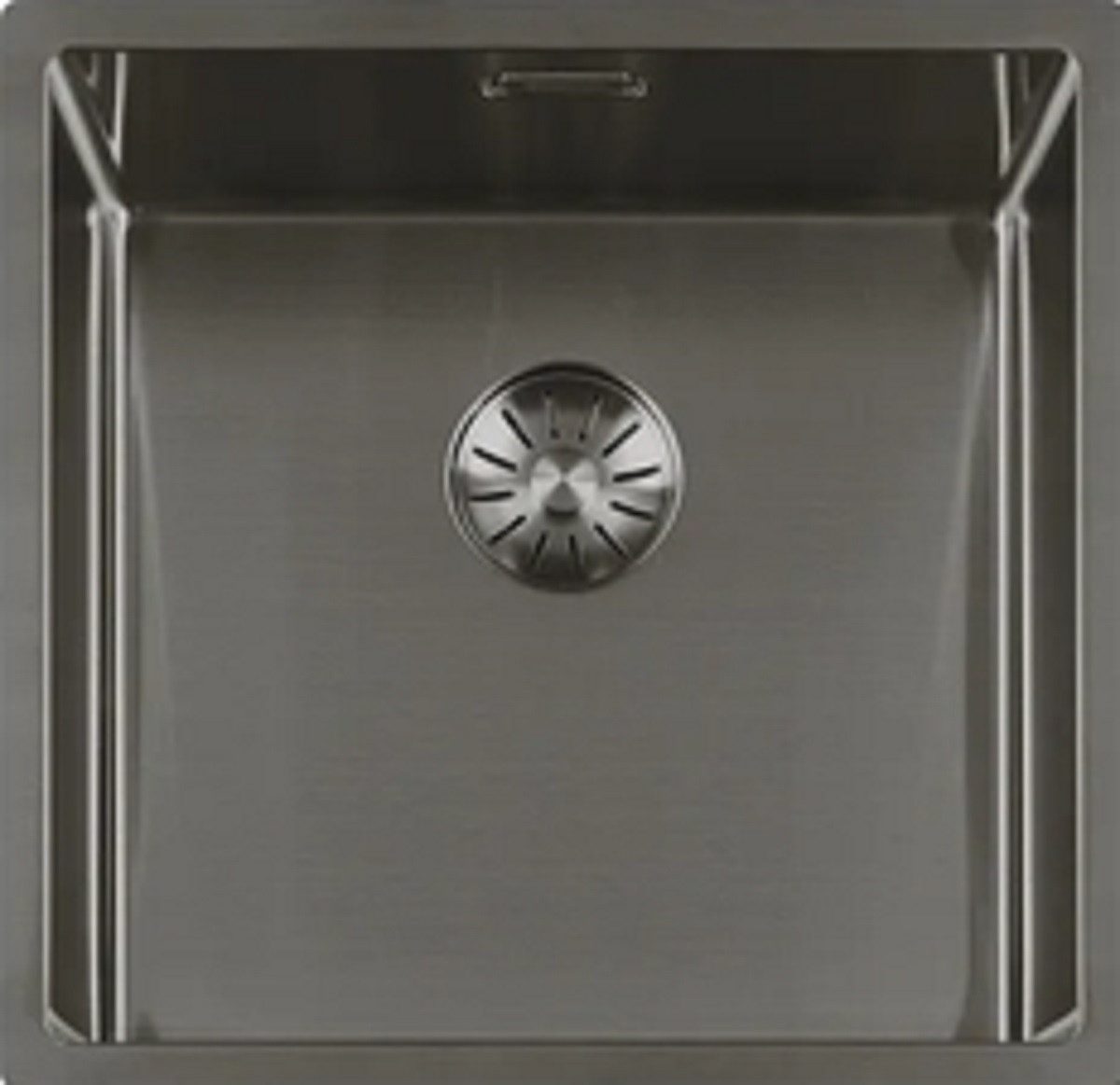togo Küchenspüle 40SP-GunMetal, quadratisch, 44/44 cm, GunMetal Edelstahl Spüle