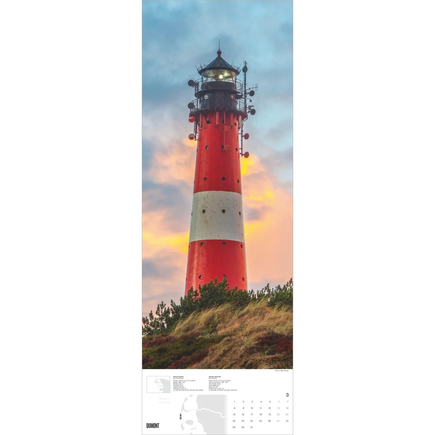 NEUMANN Wandkalender Leuchttürme 2027