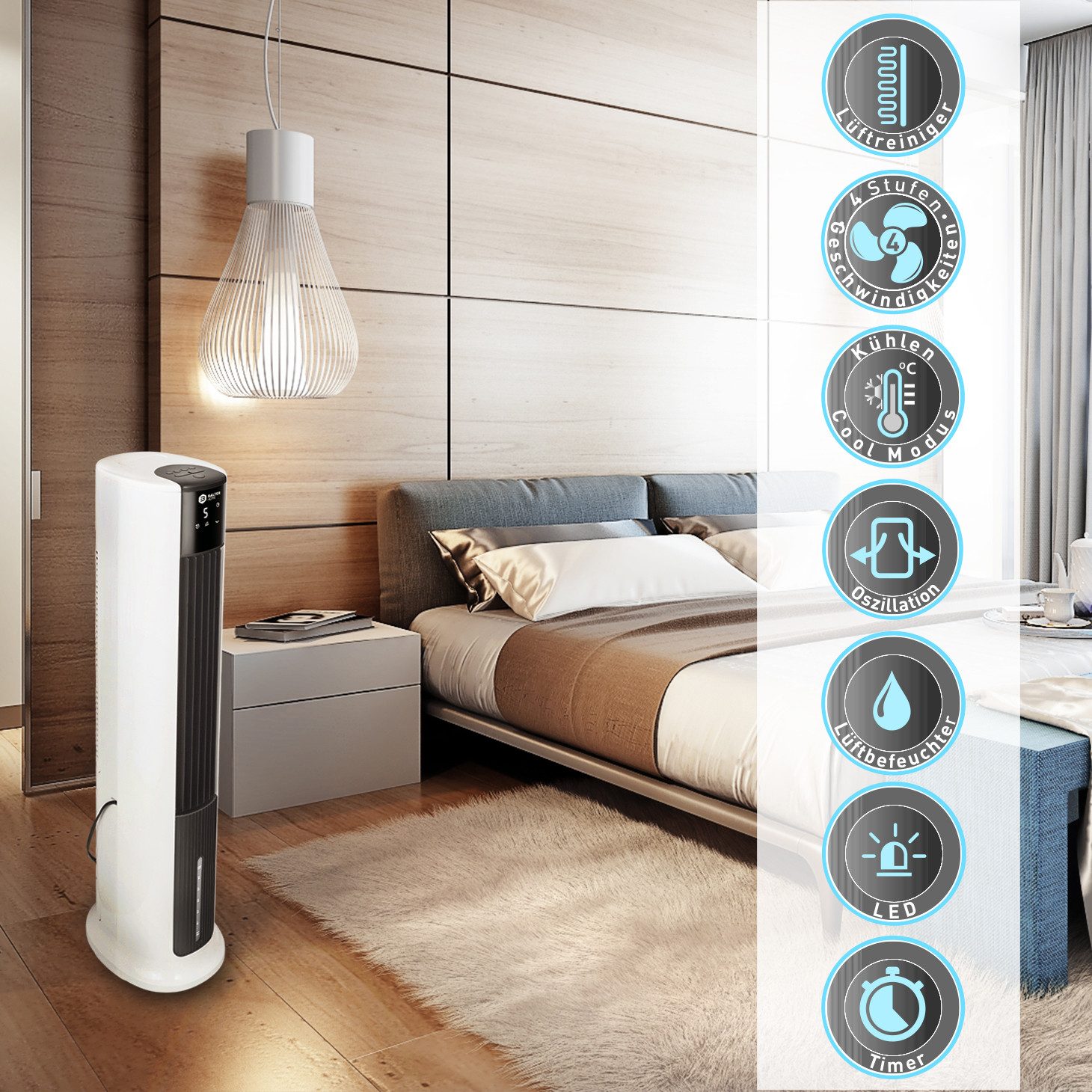 Balter Turmventilator VT-05, ‎Mobil, 4in1 Ventilator günstig online kaufen