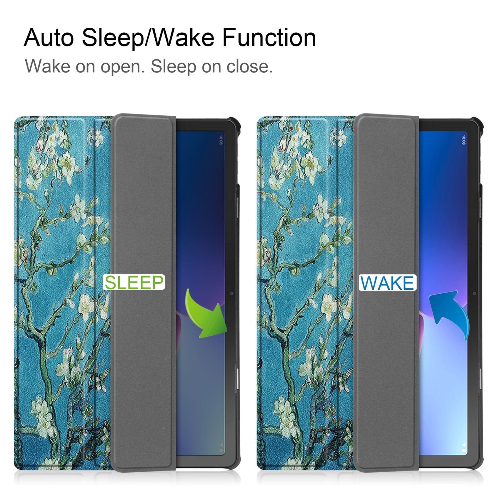 Lobwerk Tablet-Hülle Schutzhülle für Lenovo M10 Plus 3rd Gen. 2022 10.6 Zoll, Wake & Sleep Funktion, Sturzdämpfung, Aufstellfunktion