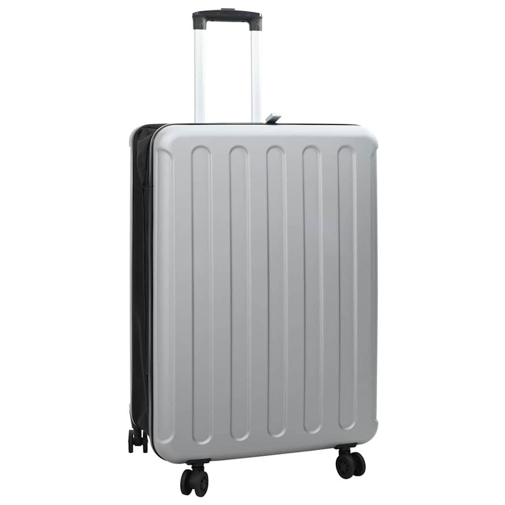 vidaXL Trolley Koffer mit Schloss Silber 50 x 30 x 76 cm ABS Kunststoff