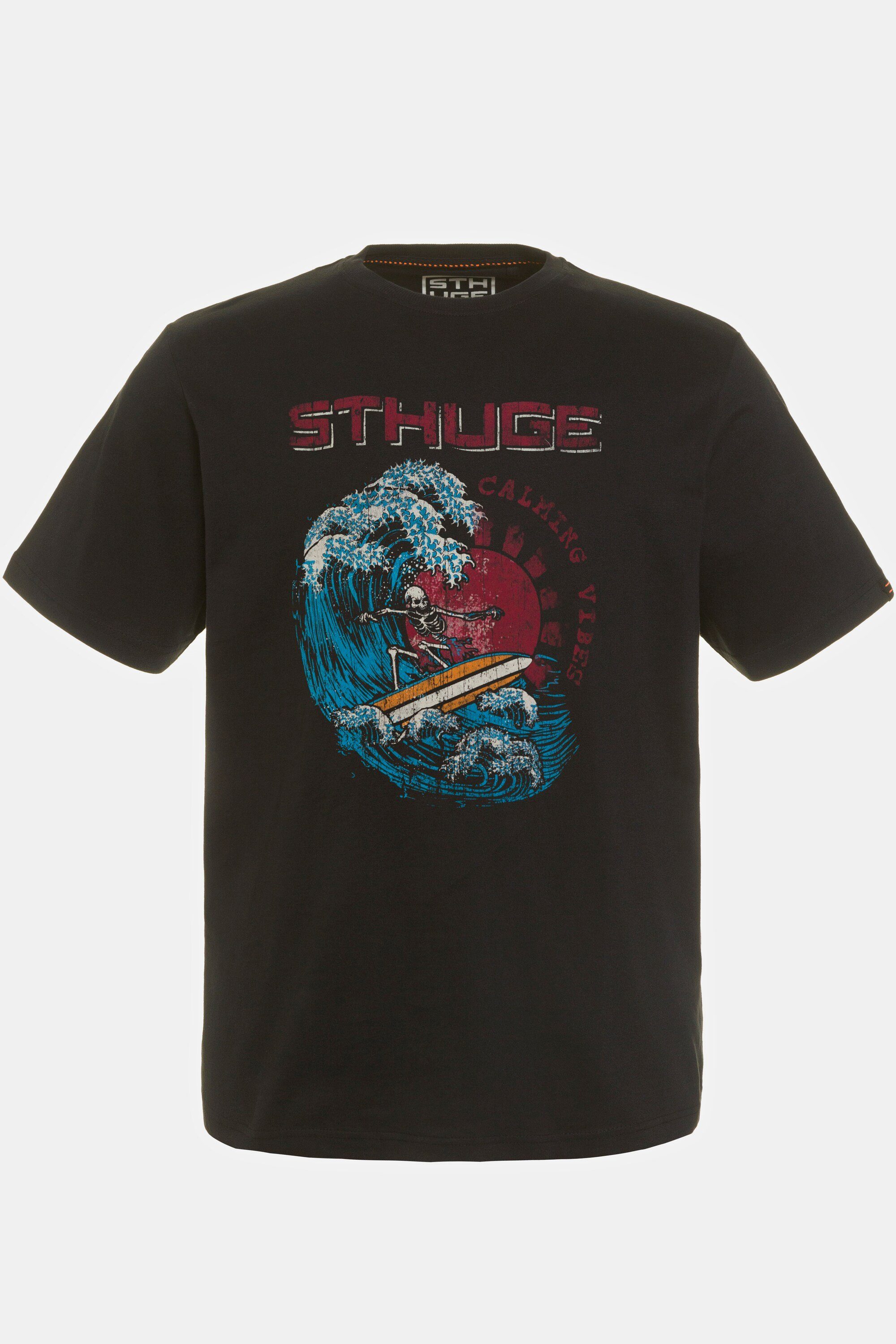 Herren Shirts STHUGE Rundhalsshirt STHUGE T-Shirt Surfer Rundhals Halbarm bis 8 XL