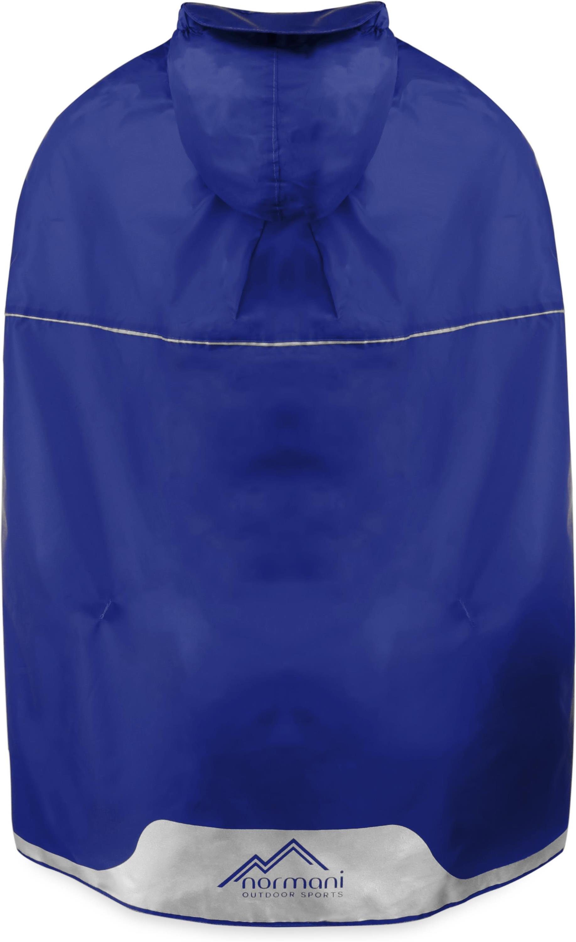normani Regenponcho Kinder Regenponcho Cherrapunji Kids Wasserdichter Regencape mit Kapuze und Reflektor - Jungen und Mädchen