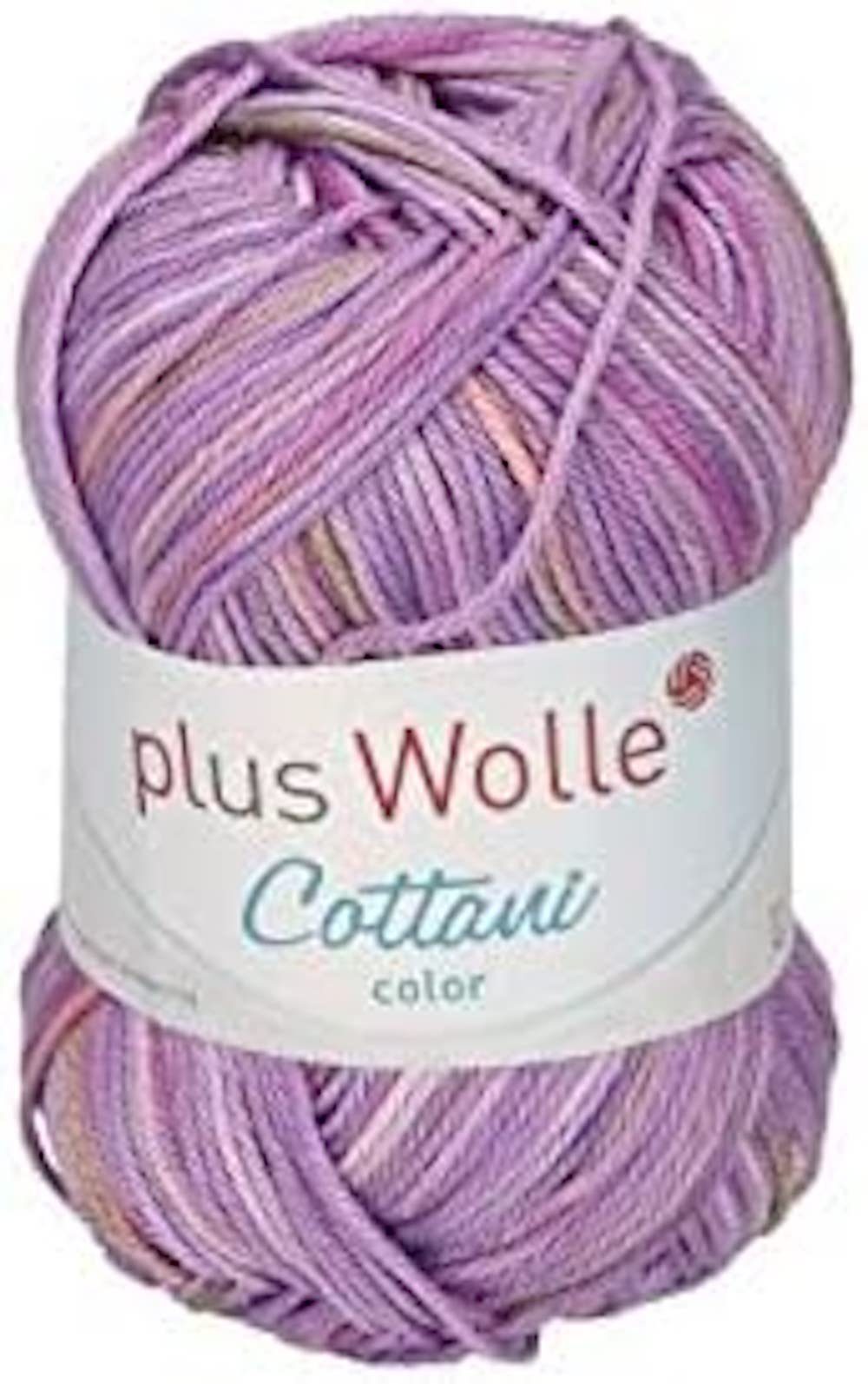 H-Erzmade Dekofigur Plus Wolle Cottani Color, Lila 100% 50g/125m, Baumwolle