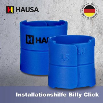 Hausa Installationshilfe Bodenfliese Billy Click, blau, praktische Montagehilfe für den sicheren Einbau von Dichtmanschetten, einfache Anwendung, effiziente Ergebnisse, robust und langlebig
