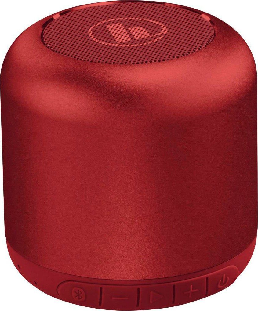Hama Bluetooth® Lautsprecher "Drum 2.0" W Freisprecheinrichtung) HFP, Bluetooth, Robustes (A2DP (3,5 Aluminiumgehäuse) knallrot AVRCP Bluetooth, Bluetooth-Lautsprecher Integrierte