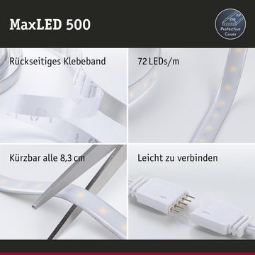 Paulmann LED Stripe Smartes LED Light Strip Basisset MaxLED RGBW in Silber 13,5W 1500mm, 1-flammig, LED Streifen