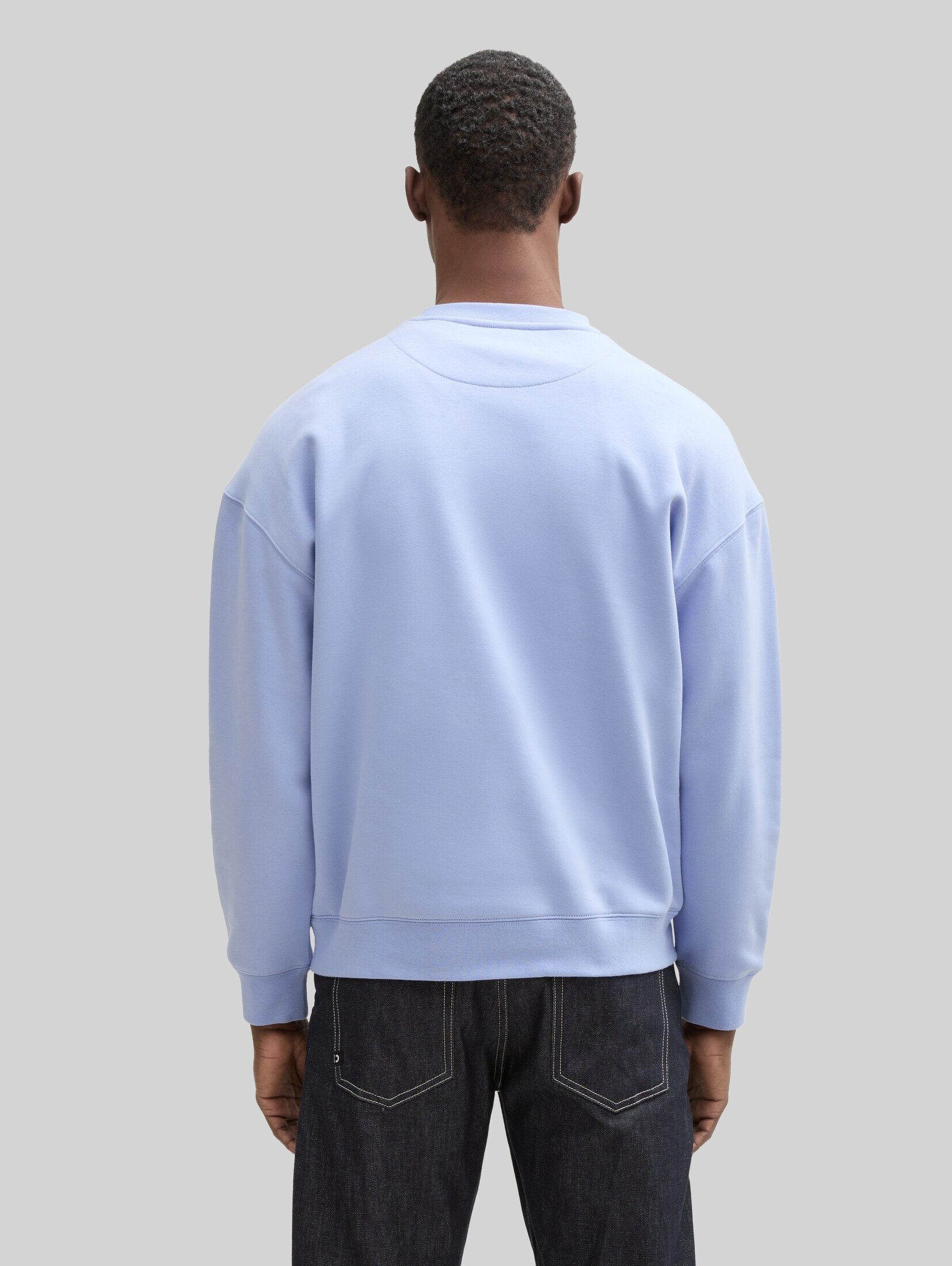 TOM TAILOR Denim Sweatshirt Strick & Sweatshirts Relaxed Sweatshirt mit Logo-Print