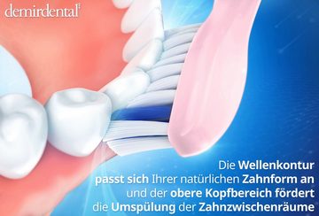 demirdental Aufsteckbürsten passend für Philips Sonicare Ersatzbürsten, Extra Weich, Rosa, HX6053er/HX6058er