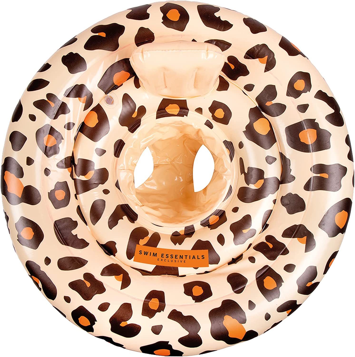 Swim Essentials Schwimmring Baby Schwimmring Leopard Beige 69 cm, Schwimmreifen Schwimmhilfe