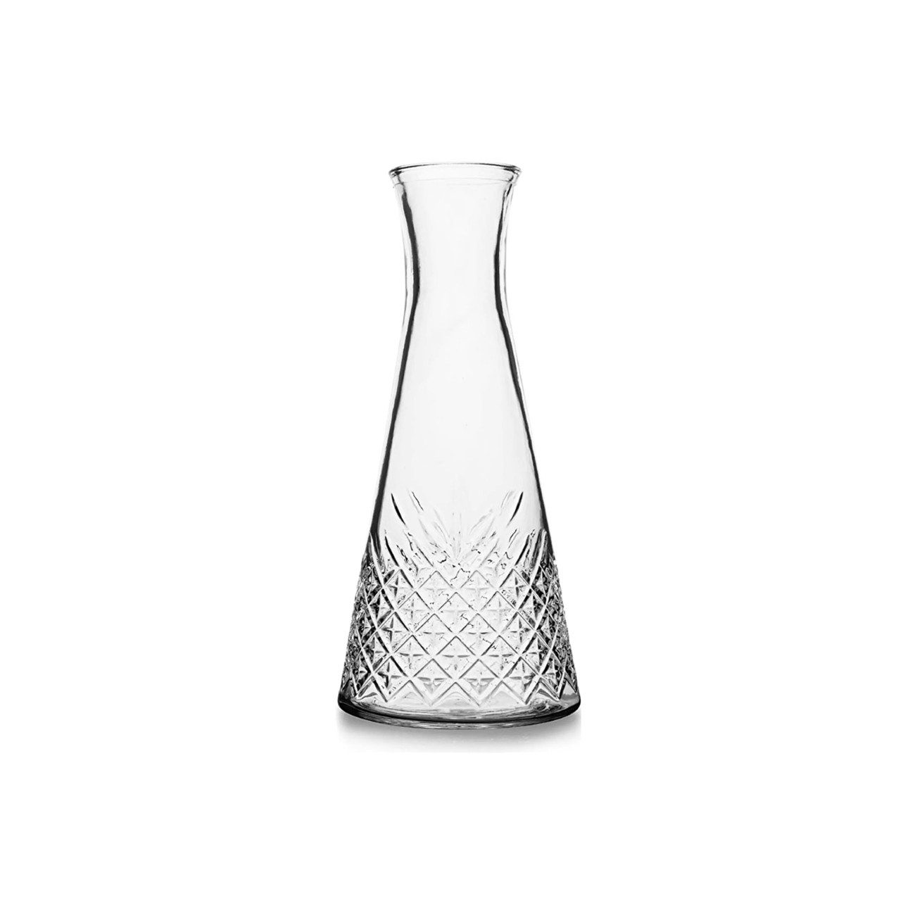 Pasabahce Karaffe Timeless, (1-tlg), mit Deckel aus hochwertigem Glas - 940 ml