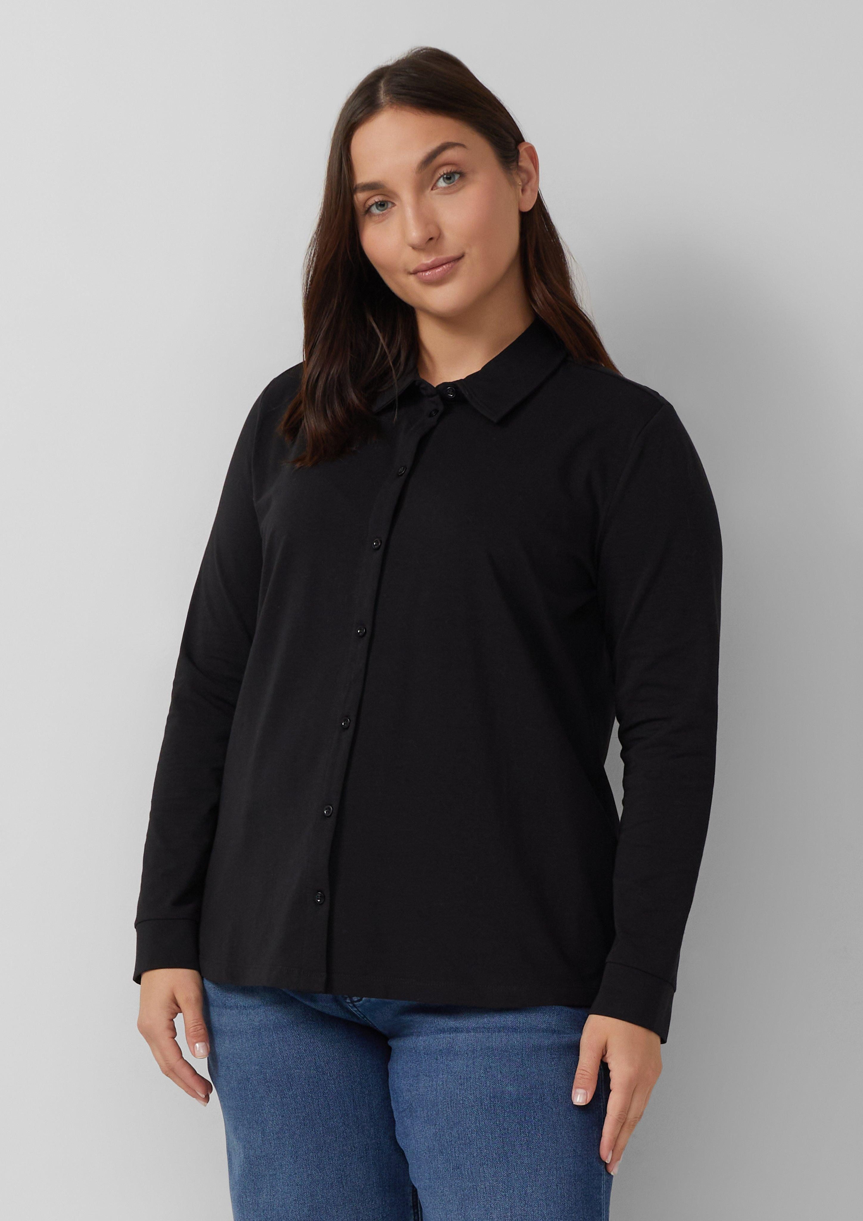 s.Oliver Langarmshirt Elastische Jerseybluse günstig online kaufen