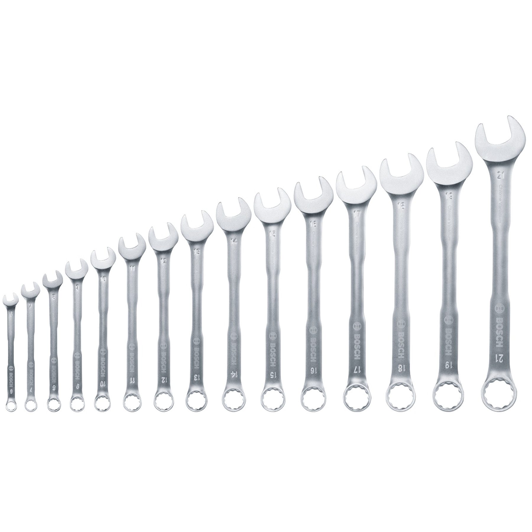 BOSCH Schraube BOSCH Ringmaulschlüssel-Set, 1600A02Z9E, 15-teilig