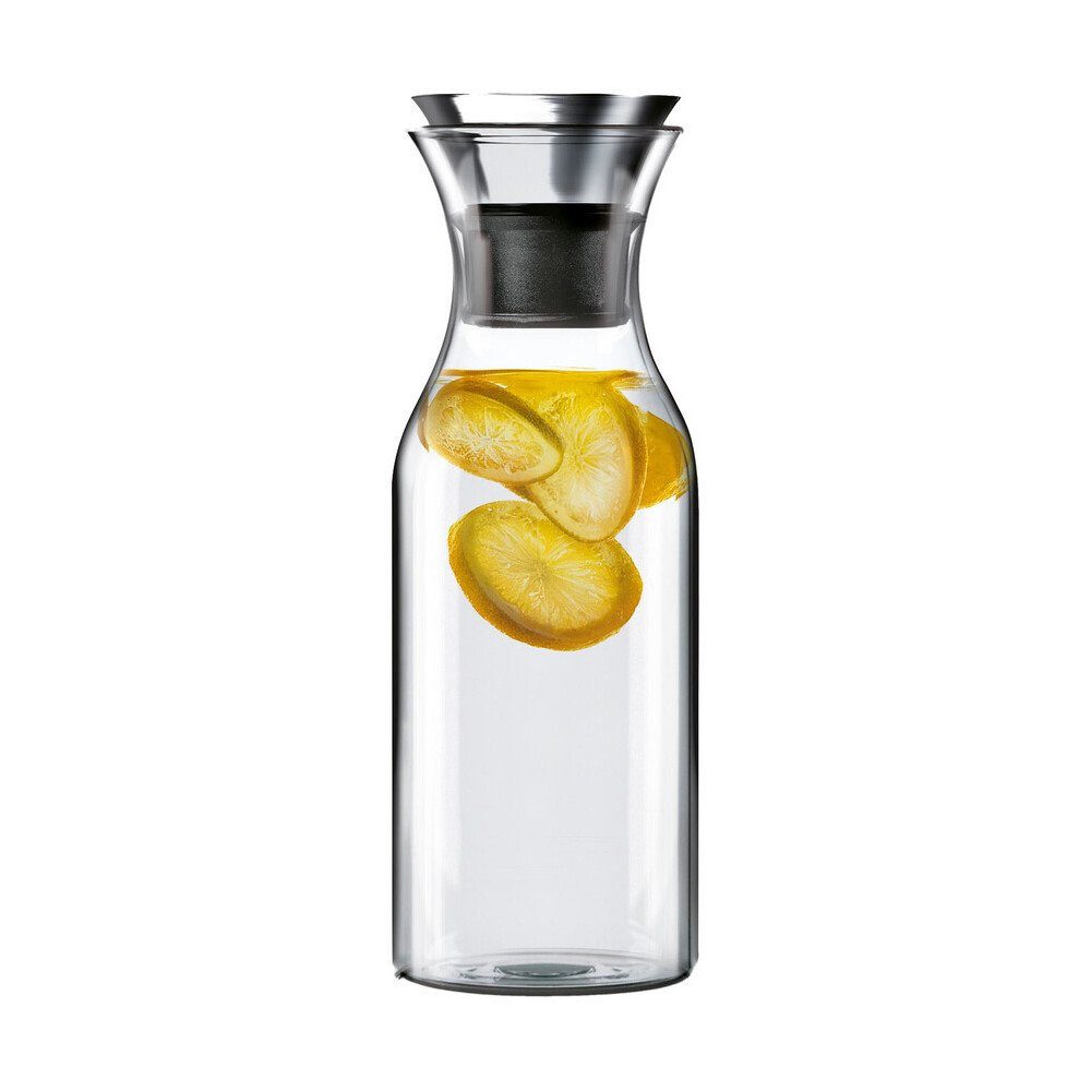 Eva Solo Karaffe Kühlschrankkaraffe 1 l klar, Kühlschrankkaraffe, Ø10cm, Borosilikatglas