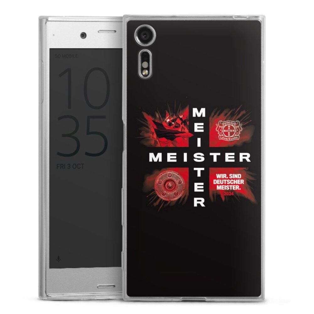DeinDesign Handyhülle Bayer 04 Leverkusen Meister Offizielles Lizenzprodukt, Sony Xperia XZ Slim Case Silikon Hülle Ultra Dünn Schutzhülle