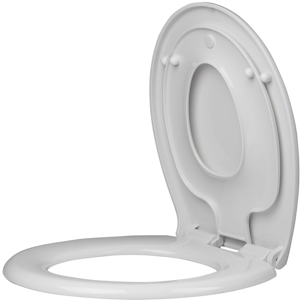 Euroshowers GmbH WC-Sitz Familie Soft Junior 444 × 369 mm mit Absenkautomatik, Integrierter Kindersitz
