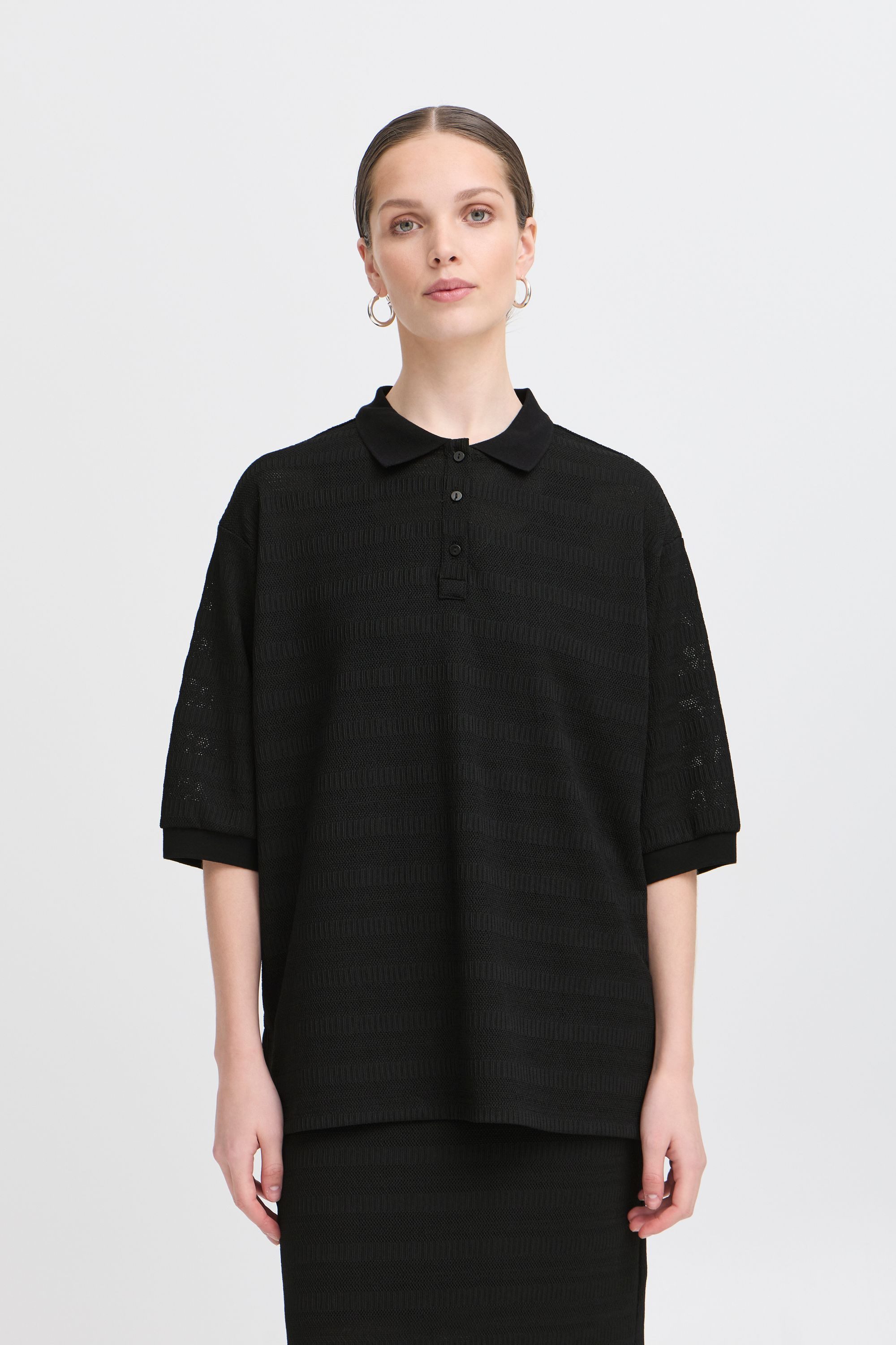Ichi Poloshirt IXKNITTY Modisches Poloshirt günstig online kaufen