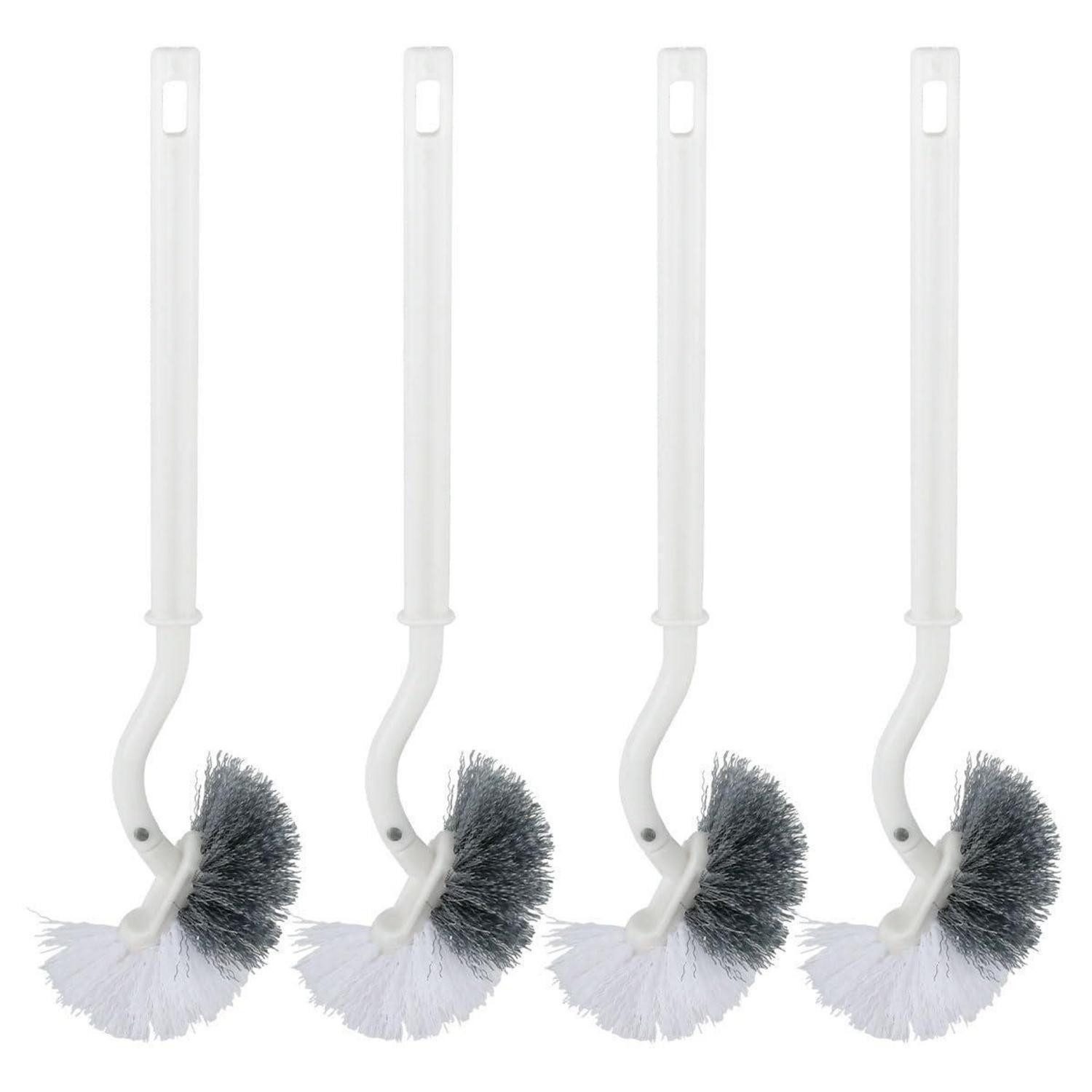 LuxusKollektion WC-Reinigungsbürste WC Bürste mit Randreiniger 4er Set, (1-tlg)