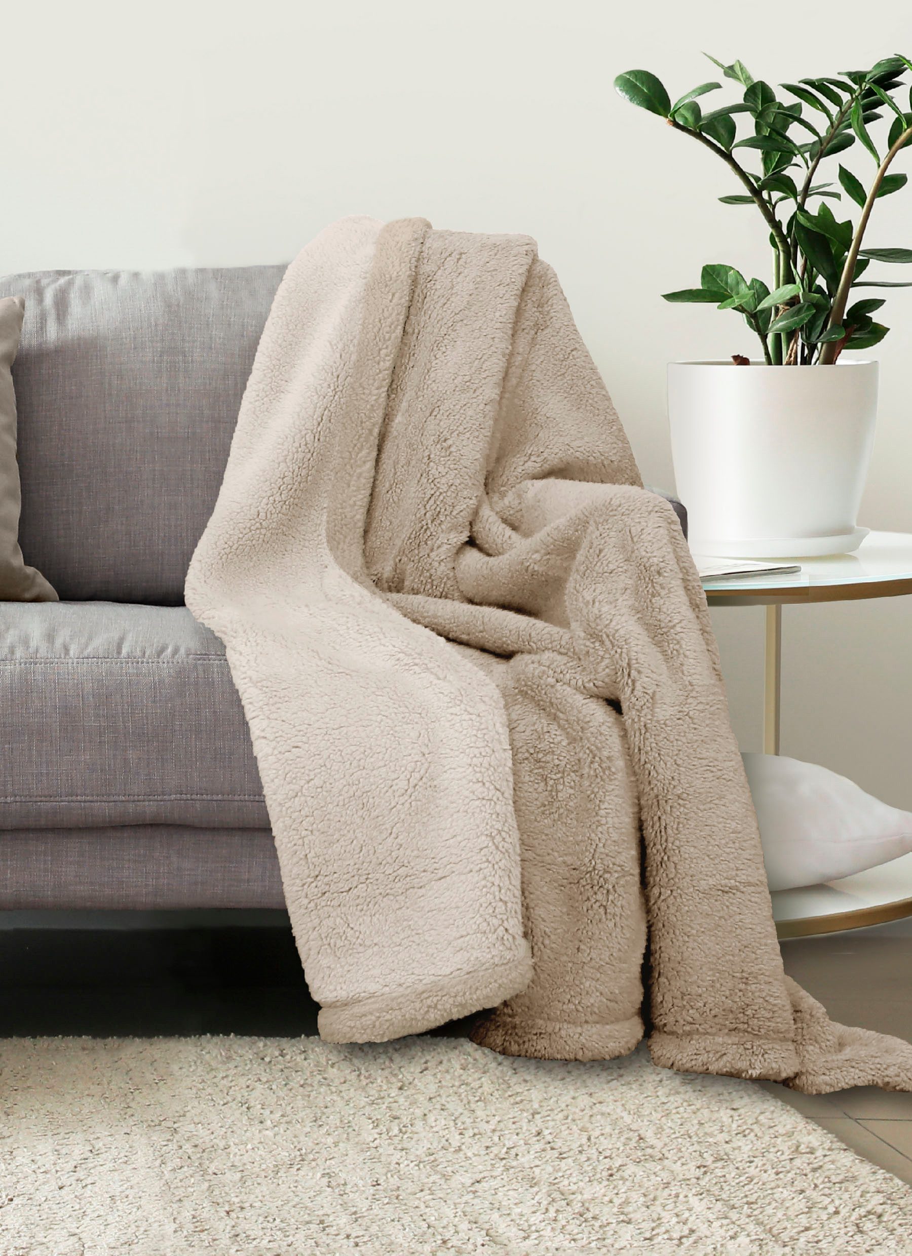 Biberna Tagesdecke Tagesdecke Sherpa, Kuscheldecke, superweiche günstig online kaufen