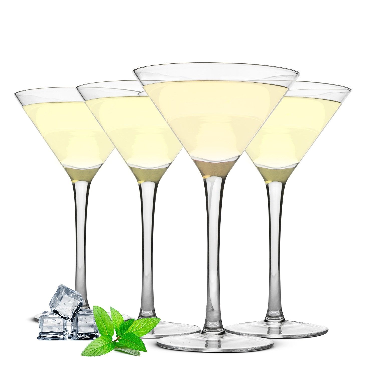 Sendez Martiniglas 4 Martinigläser 230ml Martinischale Cocktailgläser, Glas