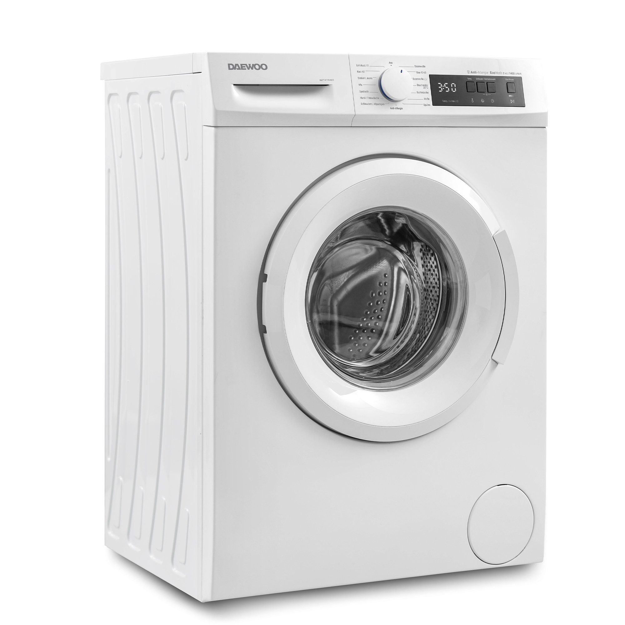 Daewoo Waschmaschine WM714T1WA0DE, 7,00 kg, Temperaturwahl Variable 1400 U/min