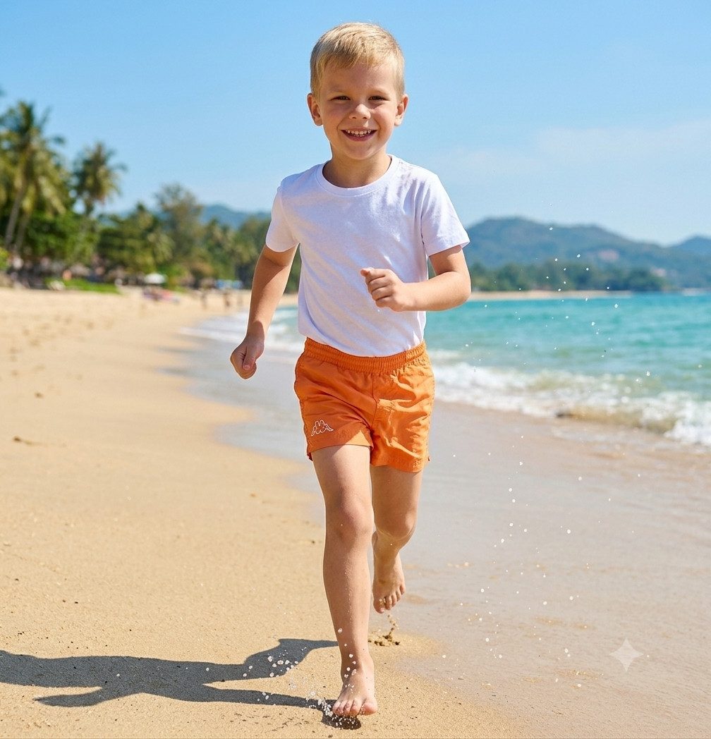 Kappa Badehose Kinder Badehose Zolg mit Kontrastnähten