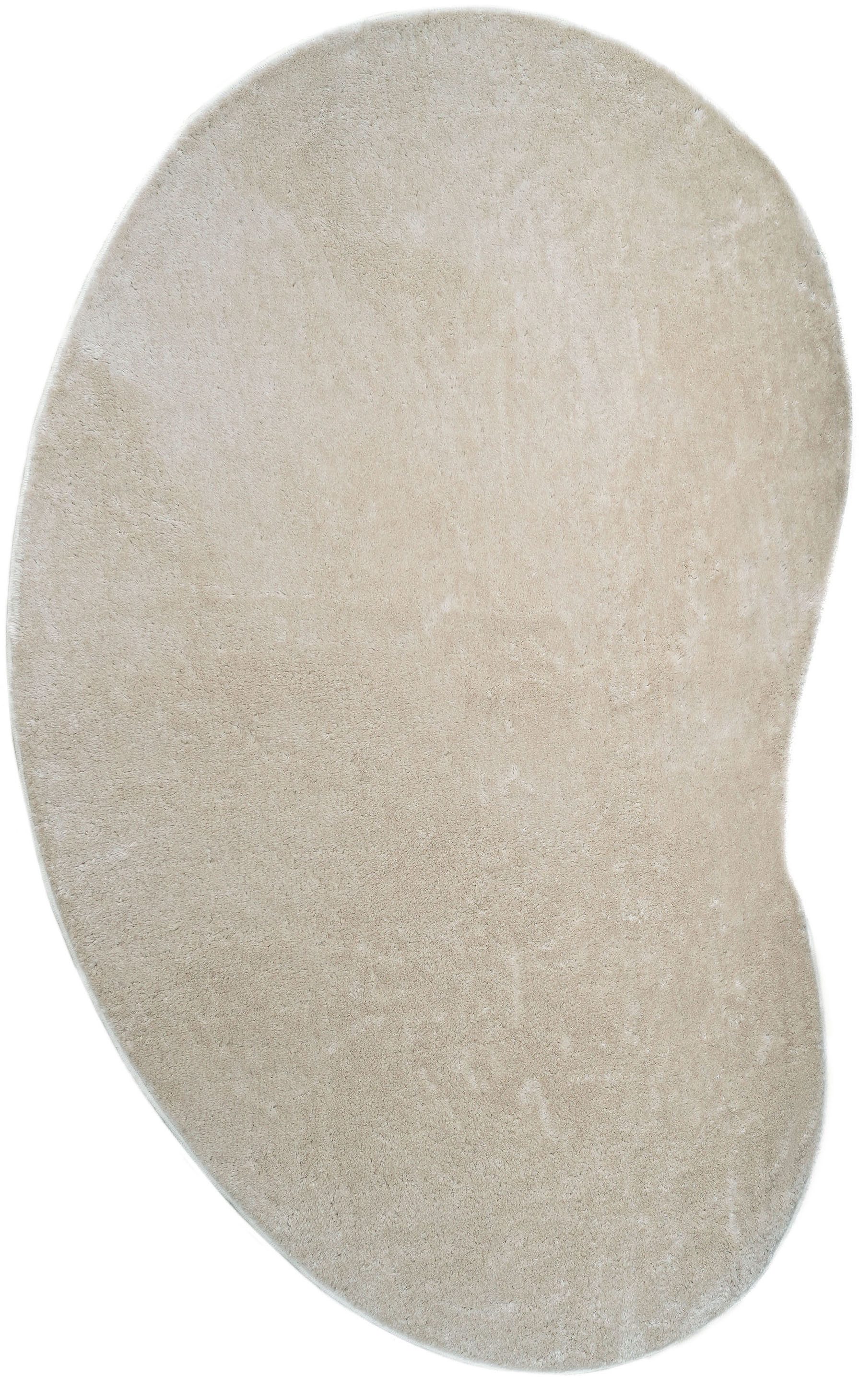 my home Teppich Cali Bean, U-förmig, Höhe: 16 mm, besondere Form, Uni, weic günstig online kaufen