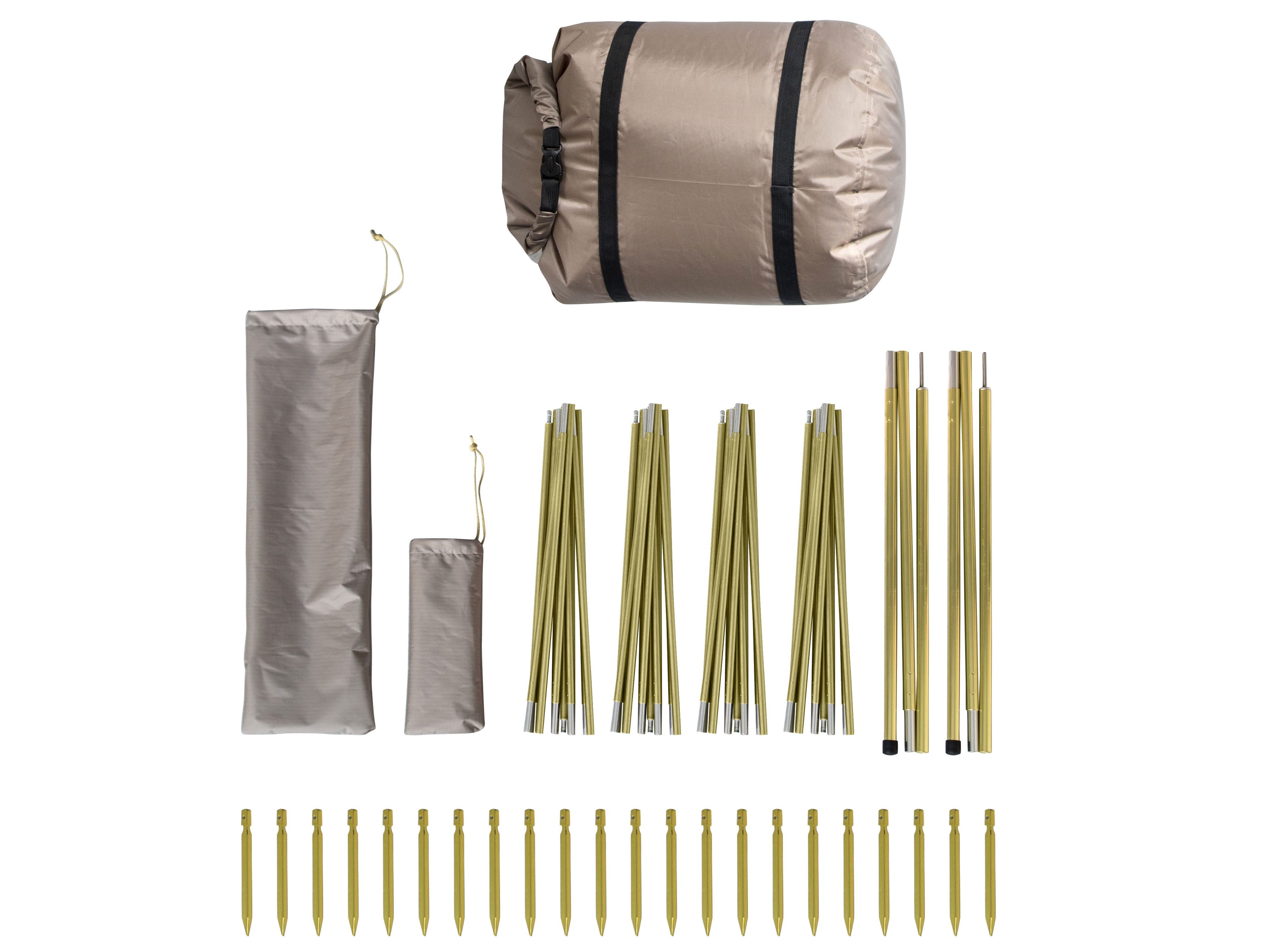 Tambu Tunnelzelt TAMBU - AGNIKUNDA 4 - Vis-à-Vis Zelt, Personen: 4, 100 % recycelter Polyester